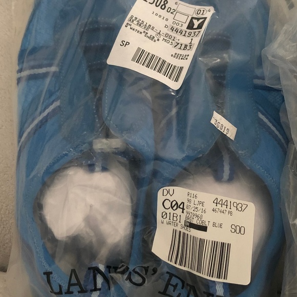 NWT Lands End sz 8 Water Shoes Blue & Pink - Picture 7 of 8